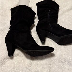 Christian Siriano Black Heeled Boots